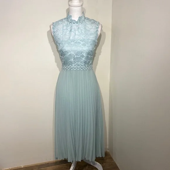 Reiss | Dresses | Reiss Aideen Lace Pleated Dress | Poshmark